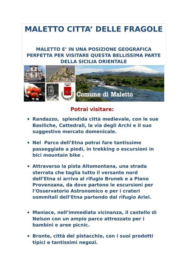 Appartamento Turistico Maletto Eksteriør billede